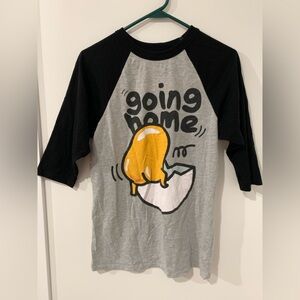 Gudetama baseball tee